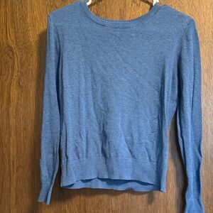 H&M Lightweight Blue Crewneck Sweater